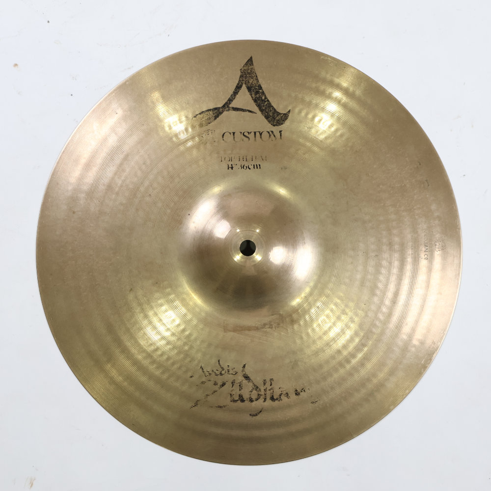 【中古】 トップのみ ハイハットシンバル ジルジャン ZILDJIAN A CUSTOM HIHAT TOP 14インチ