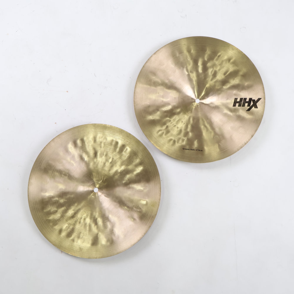 【中古】 ハイハットシンバル ペア セイビアン SABIAN HHX GROOVE HATS 14インチ ペア ハイハットシンバル 裏面
