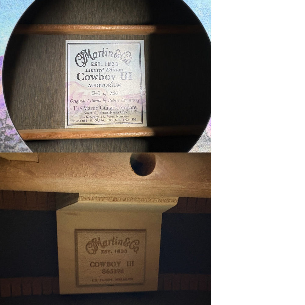 【中古】 MARTIN マーチン Cowboy III Limited Edition 2002年製 限定モデル アコースティックギター サウンドホール