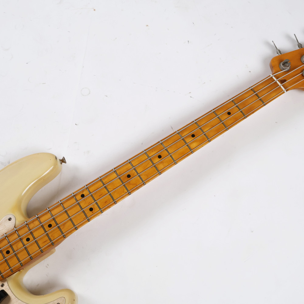 【中古】 エレキベース FENDER フェンダー American Vintage ’57 Precision Bass White Blonde 2011年製 プレシジョンベース 指板