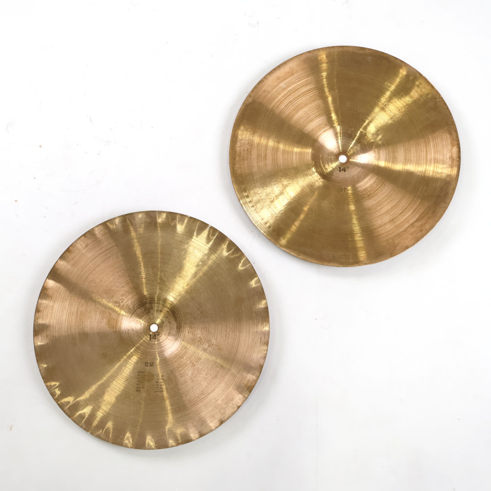 【中古】 ハイハットシンバル パイステ PAISTE 2002 Hi-Hat Pair 14インチ ペア 1970s ビンテージシンバル 詳細画像