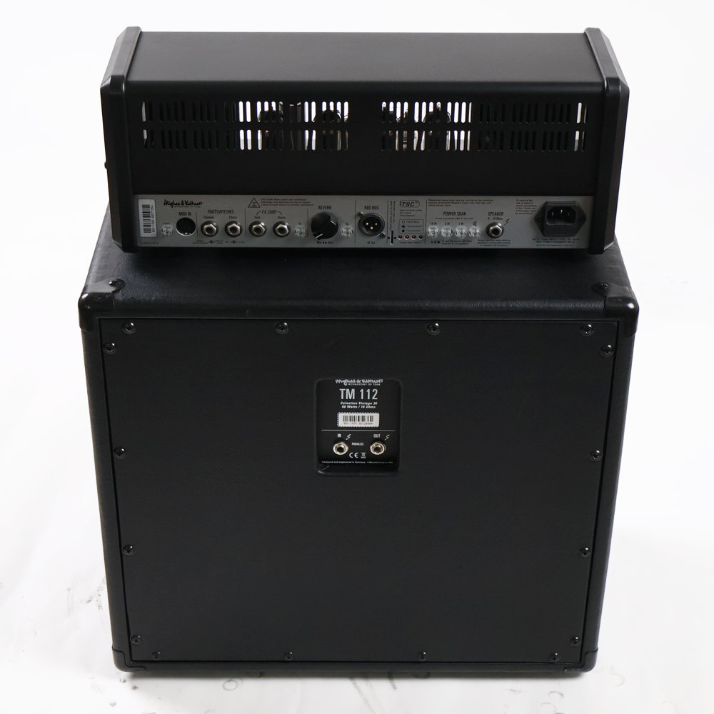 【中古】 ギターアンプ ヘッド & スピーカーセット Hughes&Kettner TubeMeister 36 Head (HUK-TM36/H) & TM-112 ヒュース&ケトナー チューブマイスター 背面