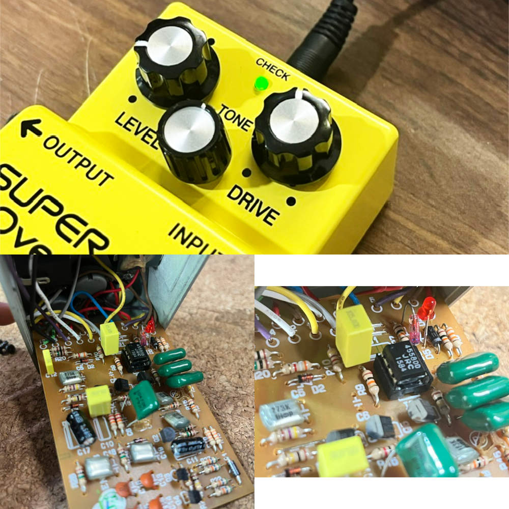 【中古】 エフェクター BOSS SD-1 Super Over Drive モディファイ品 ボス スーパーオーバードライブ 基盤