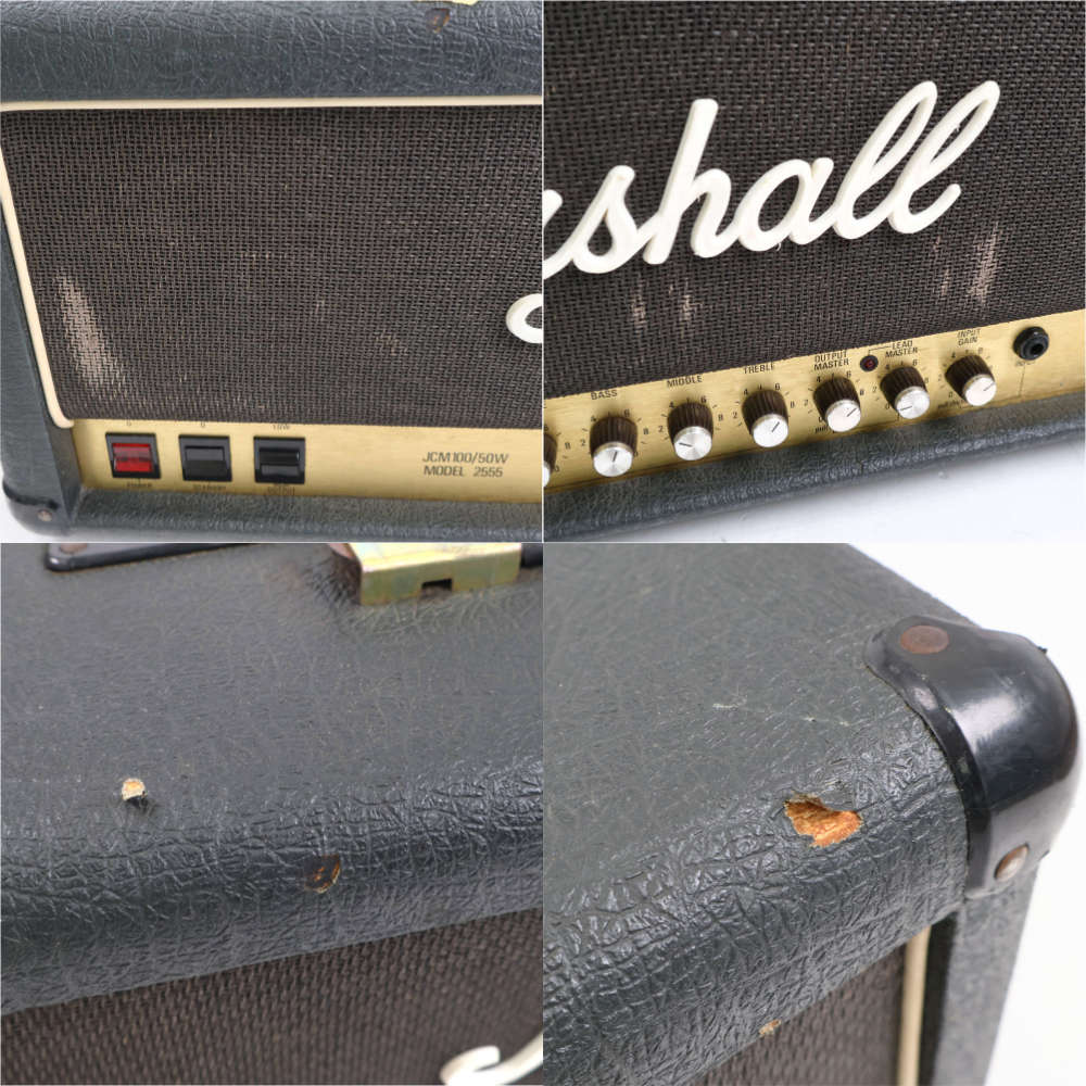 【中古】 ギターアンプヘッド Marshall MODEL 2555 JCM100/50 マーシャル ギターアンプ Xシリアル 1989年製 ブラックジュビリー Black Jubilee 詳細画像