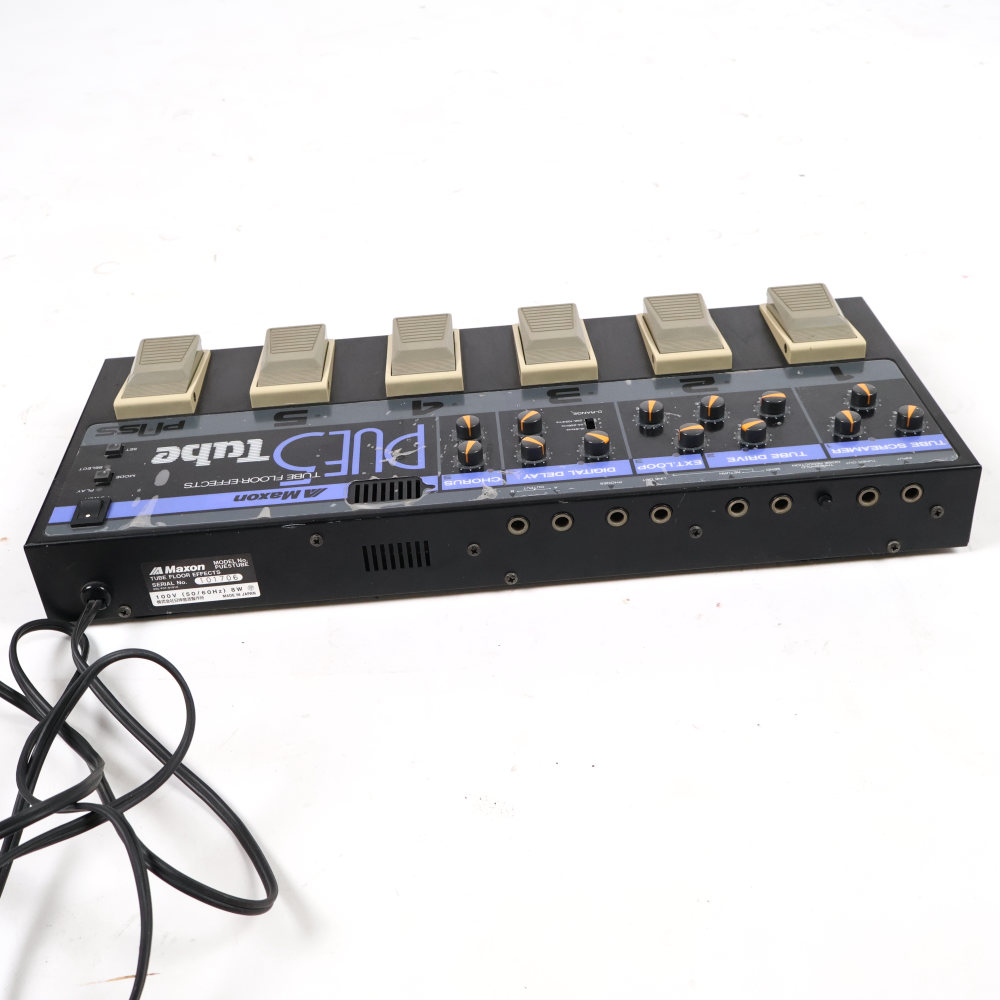 【中古】MAXON マクソン PUE5 Tube 真空管搭載 フロア マルチエフェクター リア画像