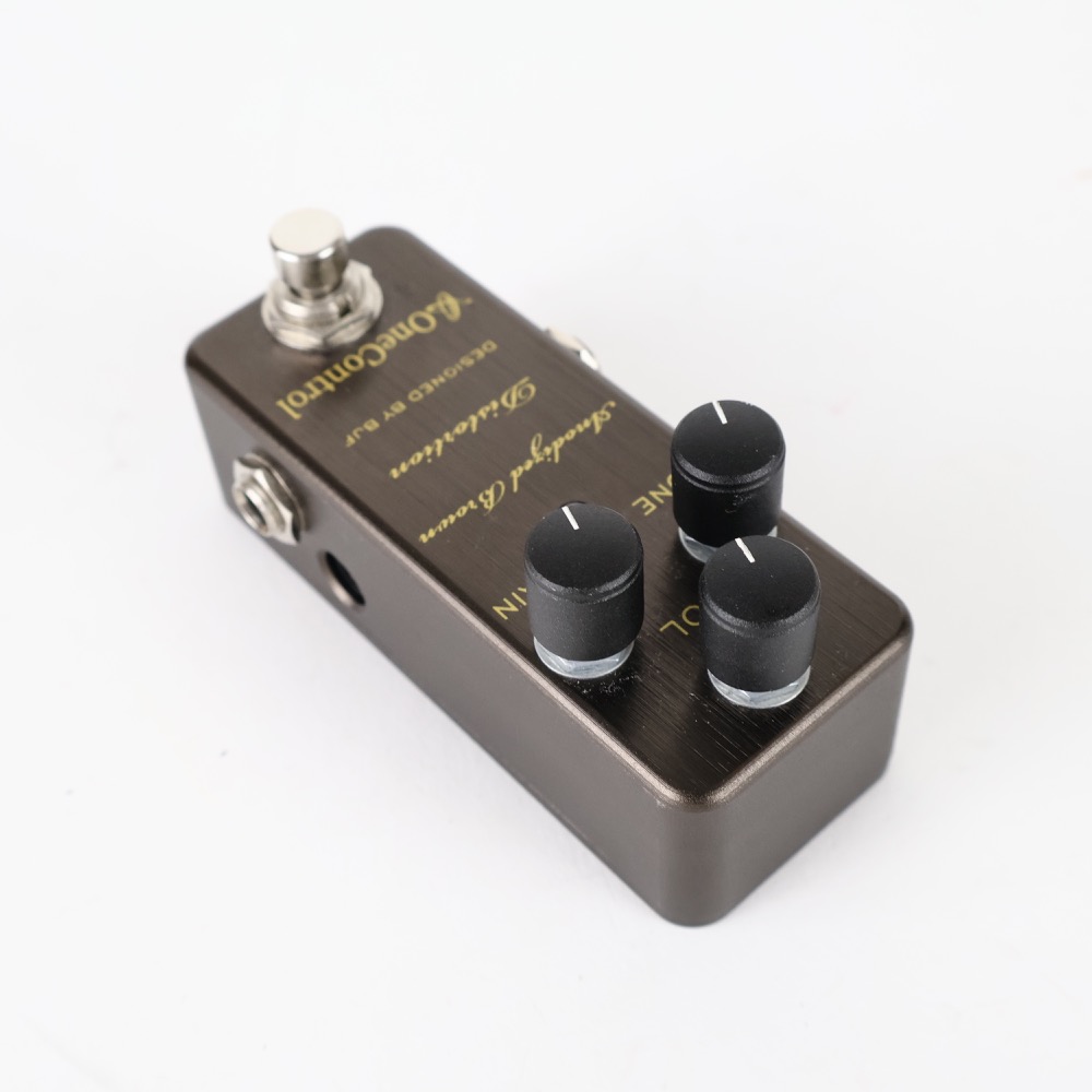 【中古】 ディストーション ONE CONTROL ANODIZED BROWN DISTORTION 旧デザイン ワンコントロール アノダイズドブラウン ワンコン input側サイド