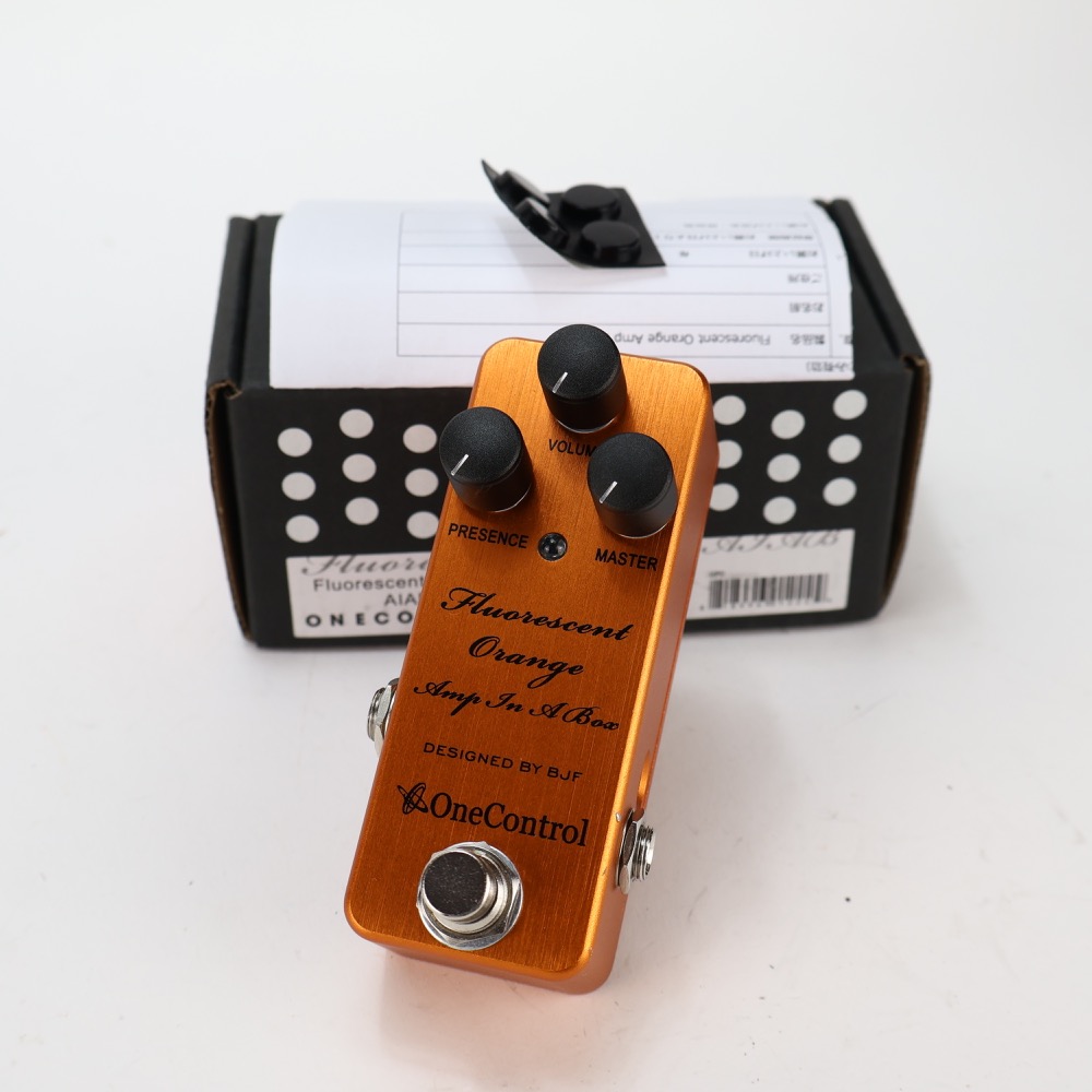 【中古】 One Control FLUORESCENT ORANGE AIAB Amp In A Box 旧デザイン オーバードライブ ギターエフェクター