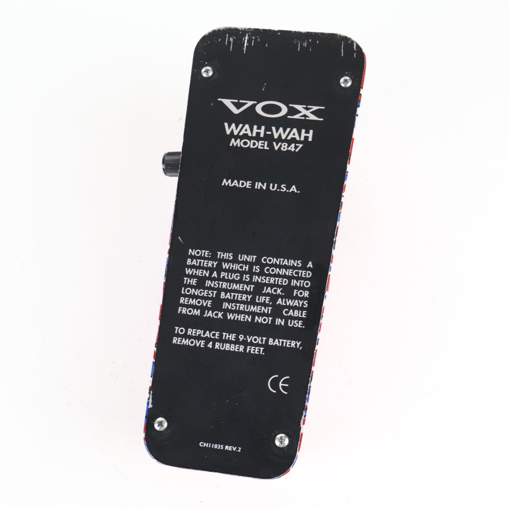 【中古】 ワウペダル VOX V847 Union Jack Mod. Made in USA ボトム画像