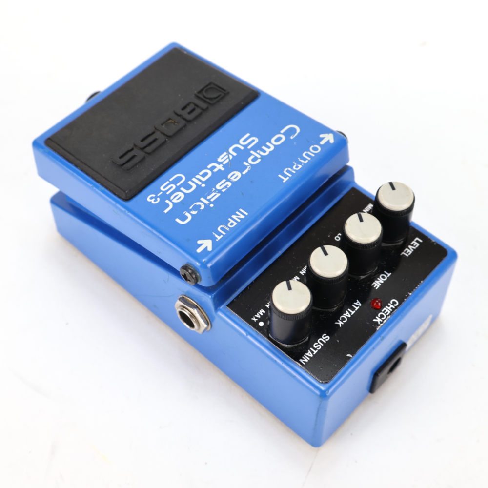 【中古】コンプレッサー エフェクター BOSS CS-3 Compression Sustainer ギターエフェクター リア斜めアングル画像