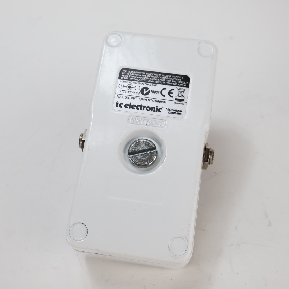 【中古】 ポリチューン2 ギターチューナー tc electronic PolyTune 2 ポリフォニックチューナー 裏面