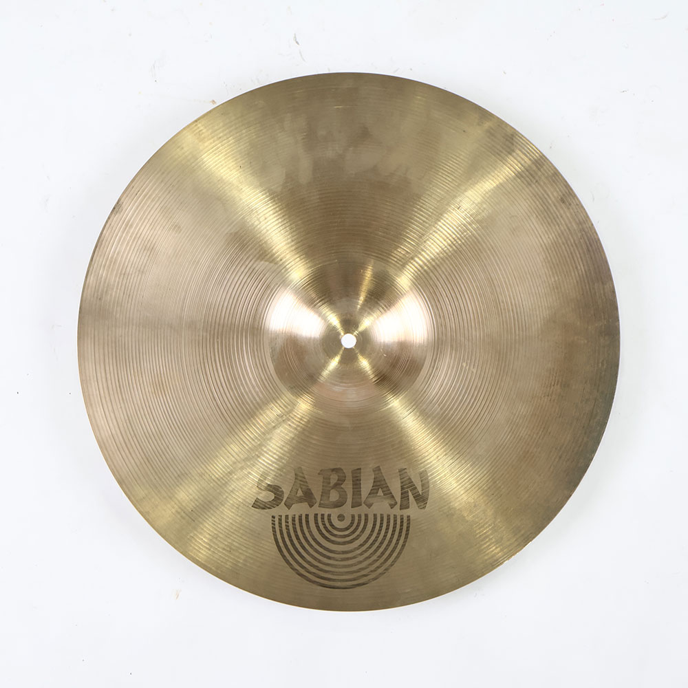 【中古】 クラッシュシンバル セイビアン SABIAN MEDIUM CRASH 18インチ 白抜きロゴ 1980s 裏面