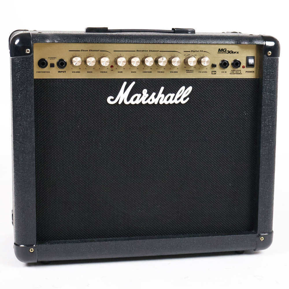【中古】 コンボアンプ マーシャル MARSHALL MG30DFX ギターアンプ 本体画像 斜め