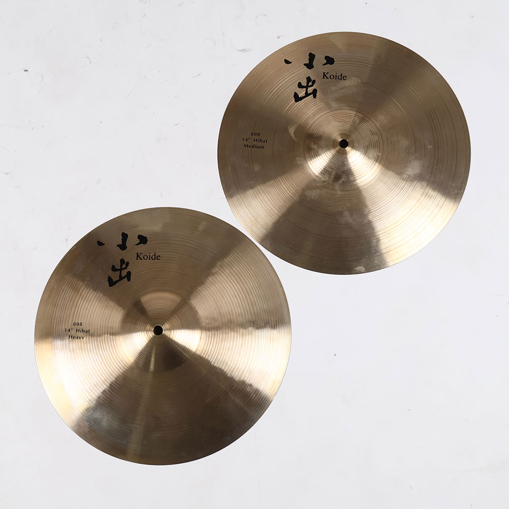 【中古】 ハイハットシンバル 小出 808 Hihat Medium(Top)+ Heavy(Bottom)14インチ ペア