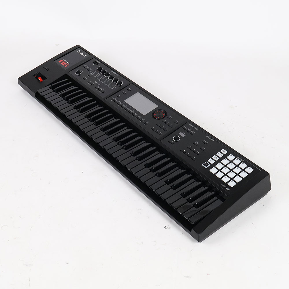 【中古】 ROLAND ローランド FA-06B Music Workstation 限定オールブラックモデル シンセサイザー 全体