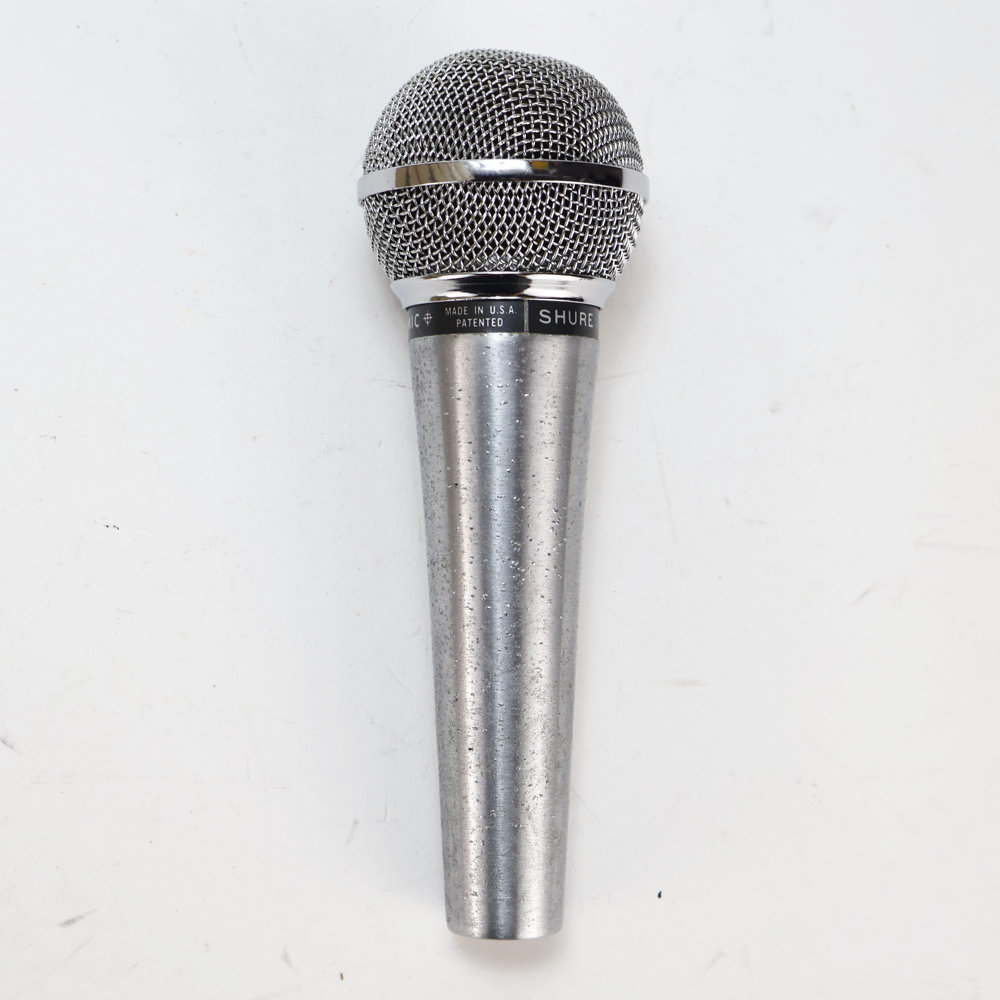 【中古】 マイクロフォン SHURE 588SB ダイナミックマイク シュアー USA製 スイッチ付き 表面