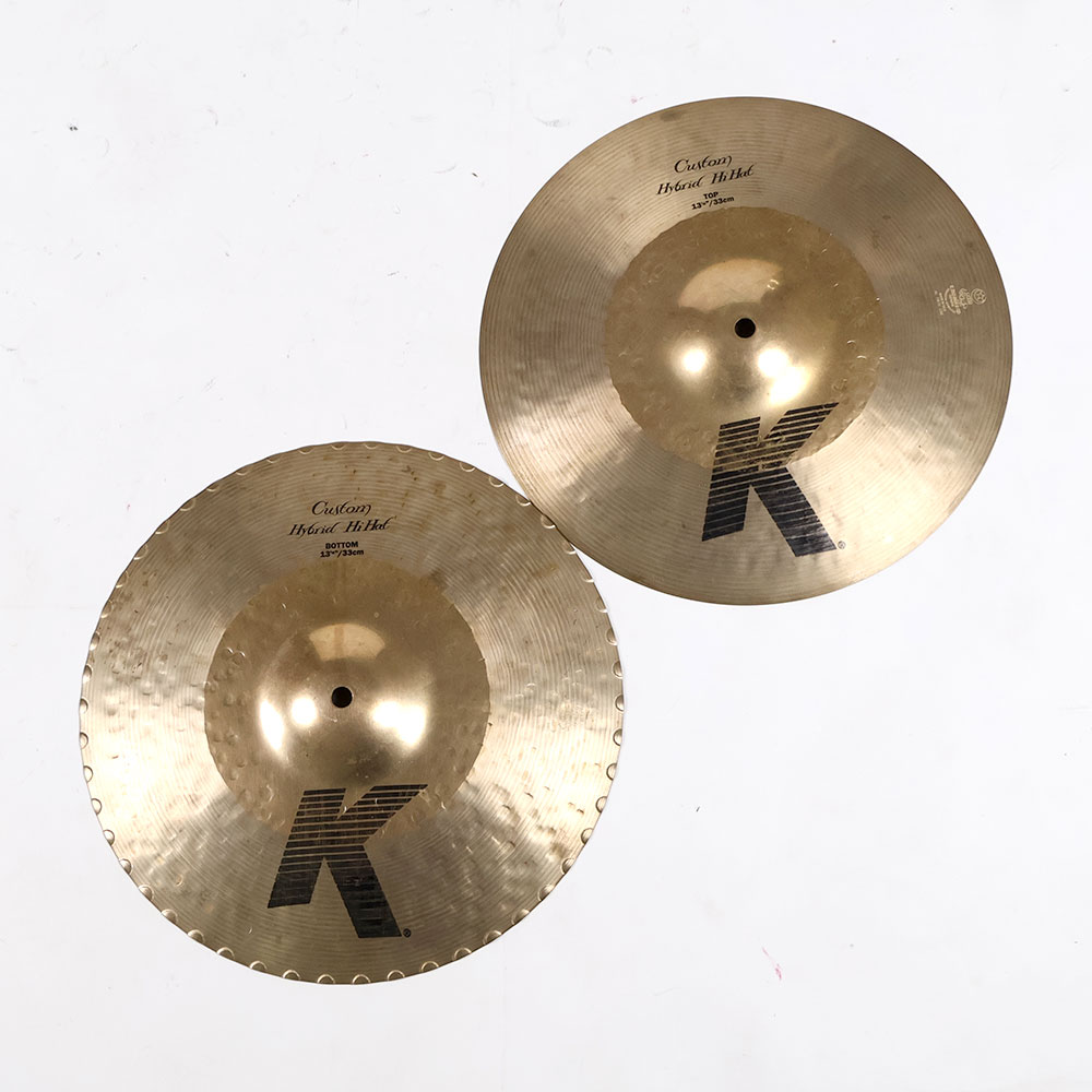 【中古】 ハイハットシンバル ジルジャン ZILDJIAN K.Zildjian K Custom Hybrid HiHats Pair 13 1/4インチ ペア