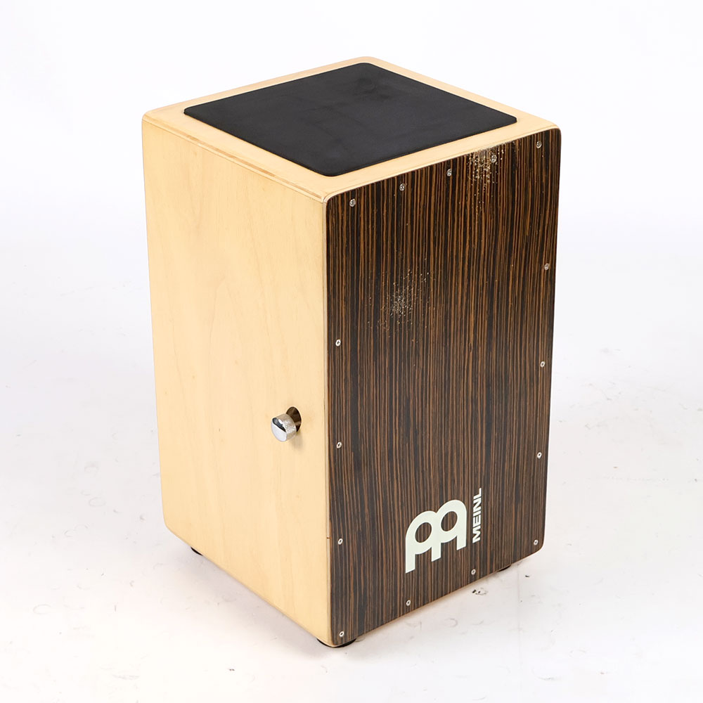 【中古】 カホン パーカッション Meinl CAJ1EB-M ソフトケース付き マイネル スネアカホン スナッピーON/OFF機能付き CAJON 全体