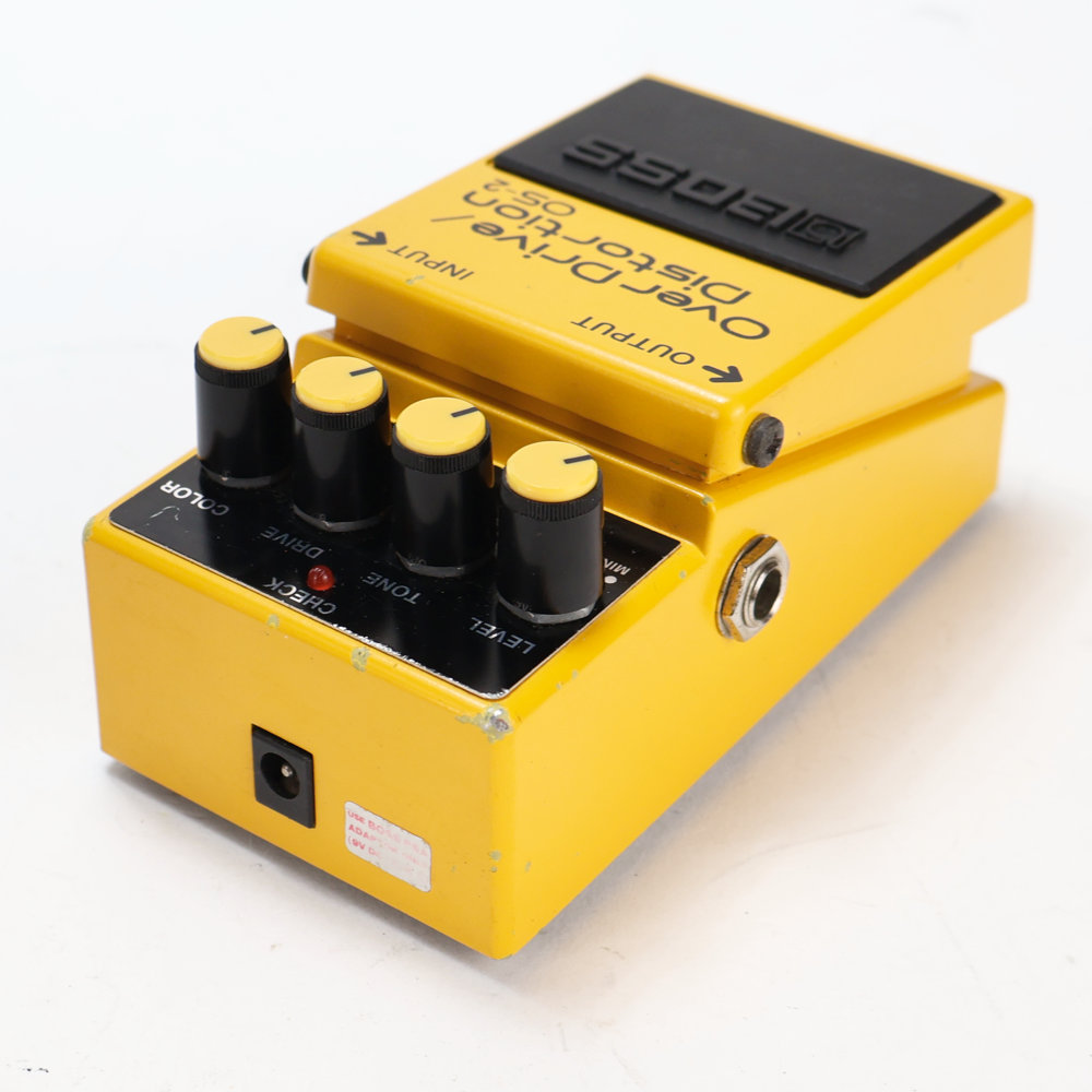 【中古】オーバードライブ ディストーション エフェクター BOSS OS-2 OverDrive Distortion ギターエフェクター 側面