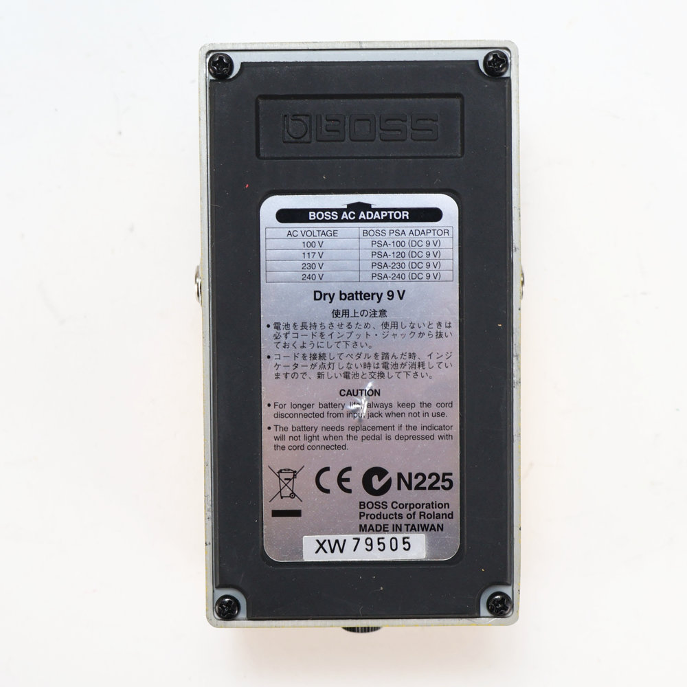 【中古】オーバードライブ ディストーション エフェクター BOSS OS-2 OverDrive Distortion ギターエフェクター 裏面