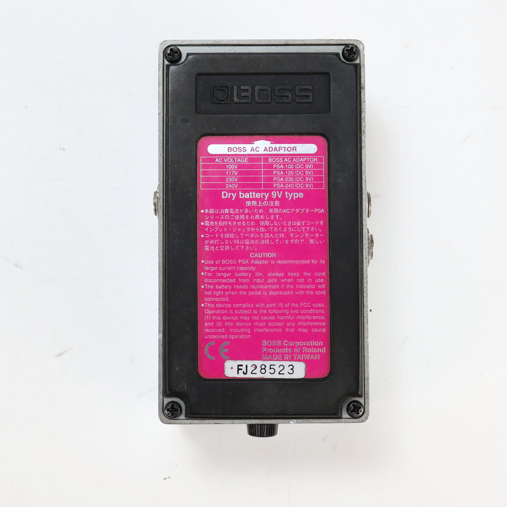 【中古】コーラスアンサンブル エフェクター BOSS CE-5 Chorus Ensemble ギターエフェクター 裏面