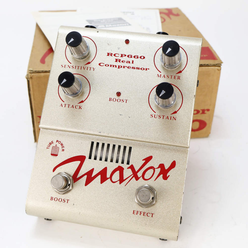 【中古】 エフェクター Maxon RCP660 Real Compressor コンプレッサー ブースト機能付き