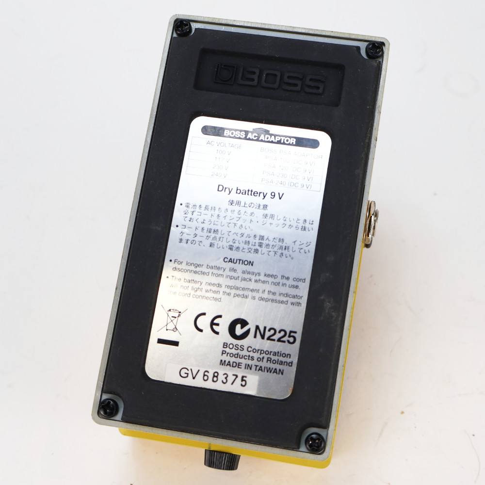 【中古】 オーバードライブ エフェクター BOSS OD-3 Over Drive ギターエフェクター 本体画像 裏