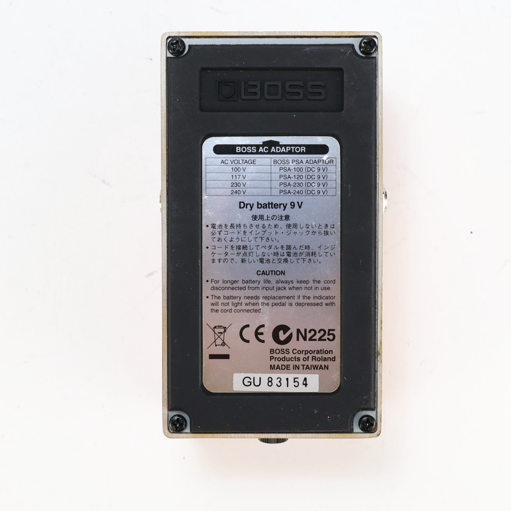 【中古】ディストーション エフェクター BOSS DS-1 Distortion ギターエフェクター 裏面