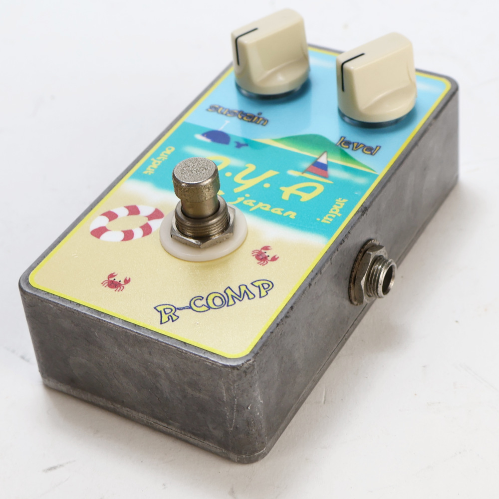 【中古】 コンプレッサー エフェクター A.Y.A tokyo japan R-COMP 2006年製 ギターエフェクター 側面