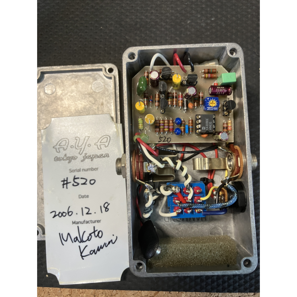 【中古】 コンプレッサー エフェクター A.Y.A tokyo japan R-COMP 2006年製 ギターエフェクター 内部