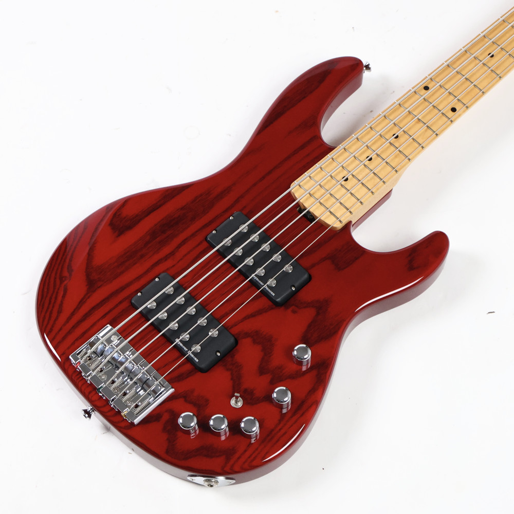 【中古】エレキベース 5弦ベース ESP AP-SL5 Maple FingerBoard See Thru Red 2019年製 35インチ スーパーロングスケール ボディトップ
