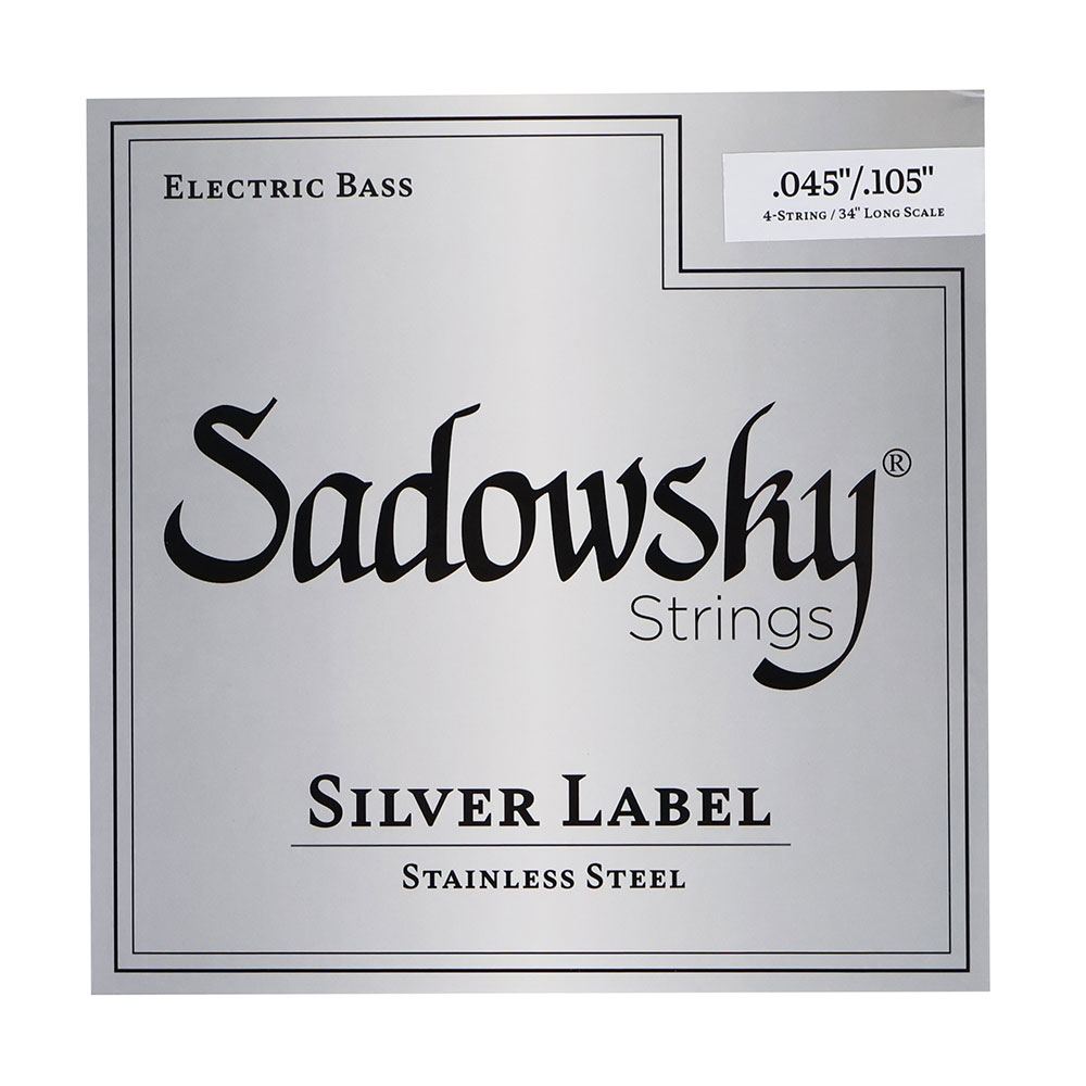 Sadowsky サドウスキー SBCS45 Stainless Steel Silver Label ステンレススチール エレキベース弦 45-105