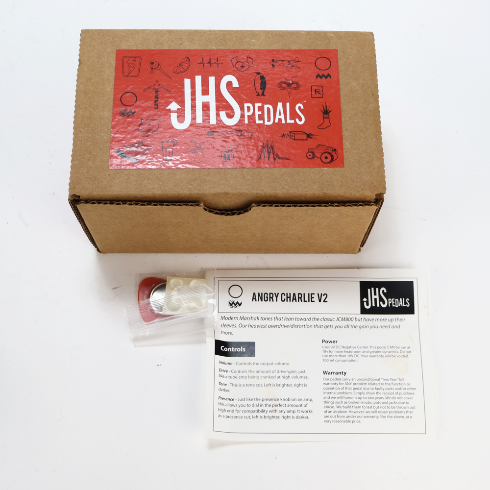 【中古】 ディストーション JHS Pedals Angry Charlie V2 オーバードライブ ディストーション ギターエフェクター 付属品