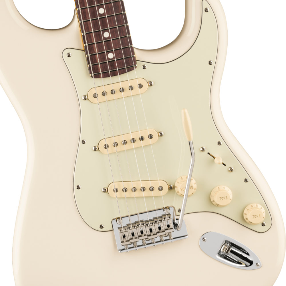 Fender フェンダー American Professional Stratocaster RW Olympic White エレキギター ストラトキャスター ボディ画像