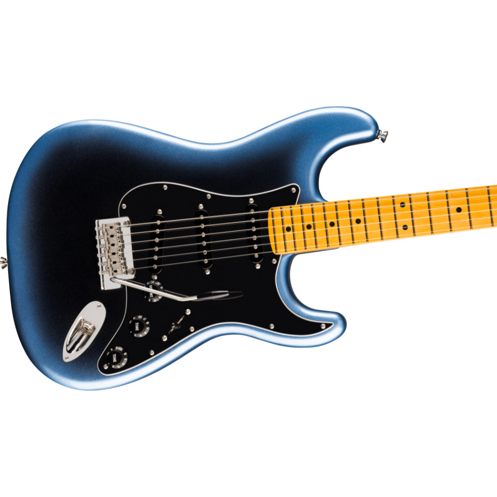 Fender フェンダー American Professional Stratocaster MN Dark Night エレキギター ストラトキャスター ボディ斜めアングル画像