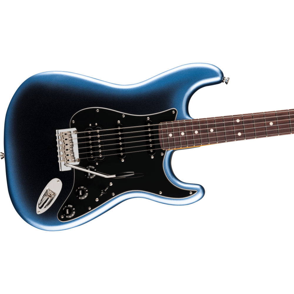 Fender フェンダー American Professional Stratocaster HSS RW Dark Night エレキギター ストラトキャスター ボディ斜めアングル画像