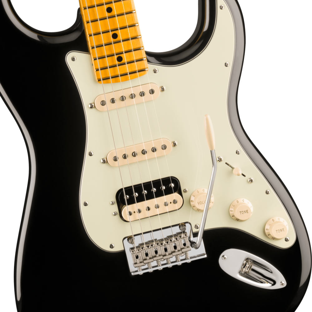 Fender フェンダー American Professional Stratocaster HSS MN Black エレキギター ストラトキャスター ボディ画像