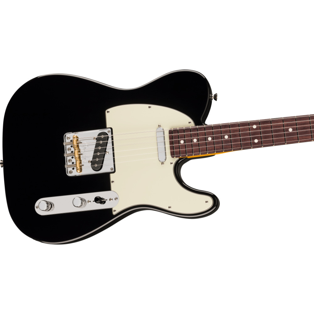 Fender フェンダー American Professional Telecaster RW Black エレキギター テレキャスター ボディ斜めアングル画像