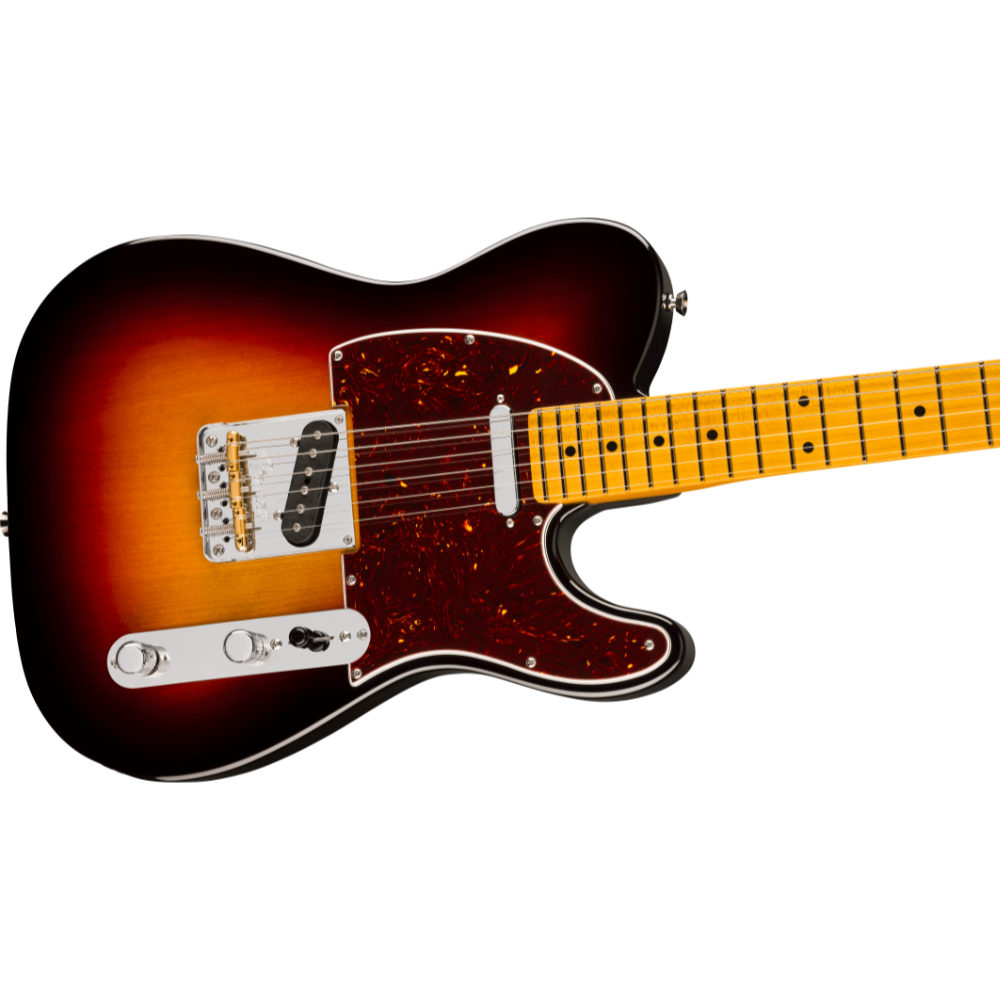 Fender フェンダー American Professional Telecaster MN 3-Color Sunburst エレキギター テレキャスター ボディ斜めアングル画像