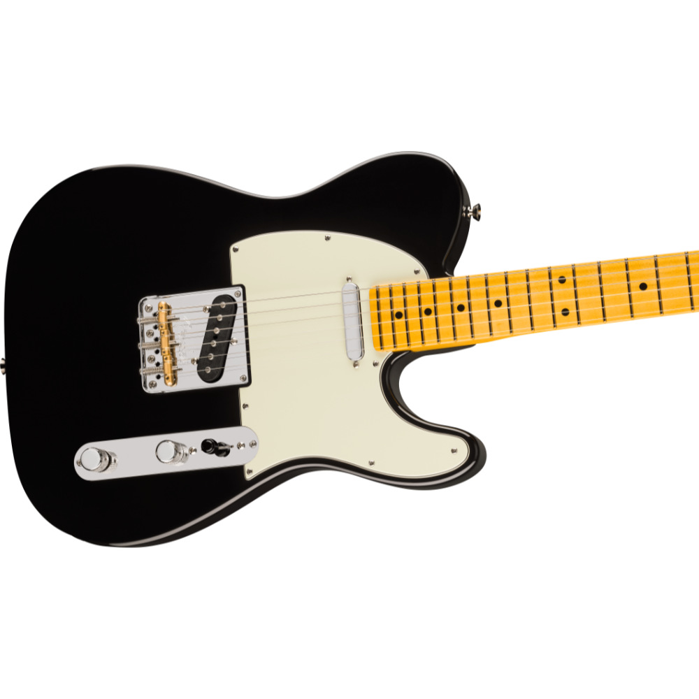 Fender フェンダー American Professional Telecaster MN Black エレキギター テレキャスター ボディ斜めアングル画像