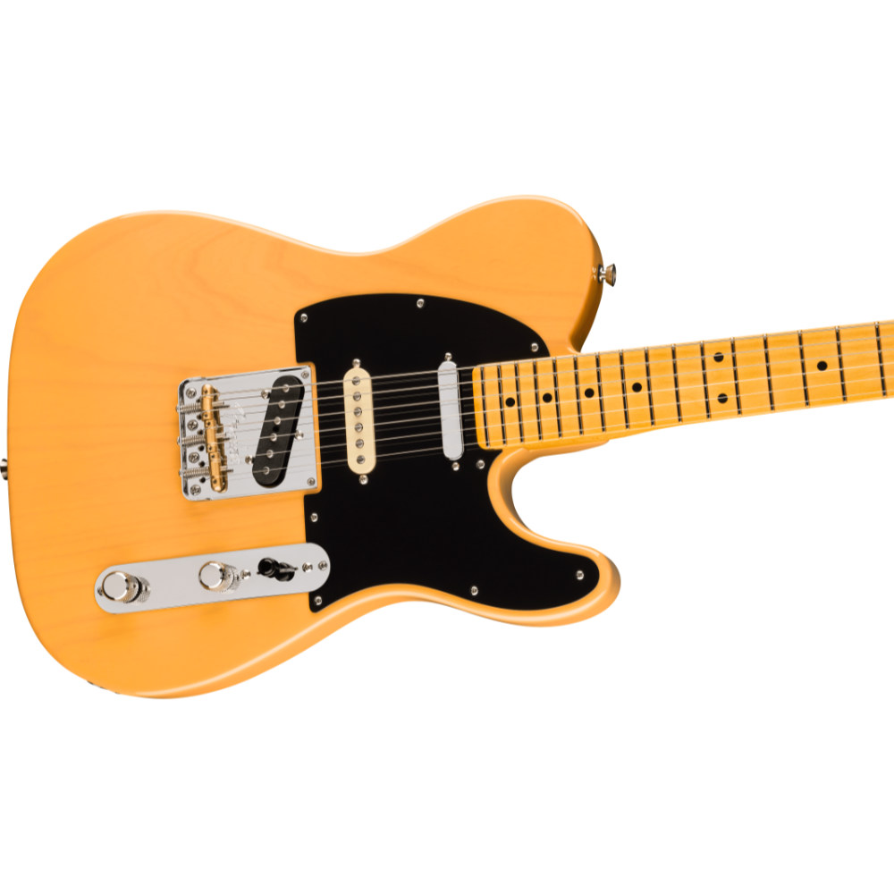 Fender フェンダー American Professional Hot Shot Telecaster MN Butterscotch Blonde エレキギター テレキャスター ボディ斜めアングル画像