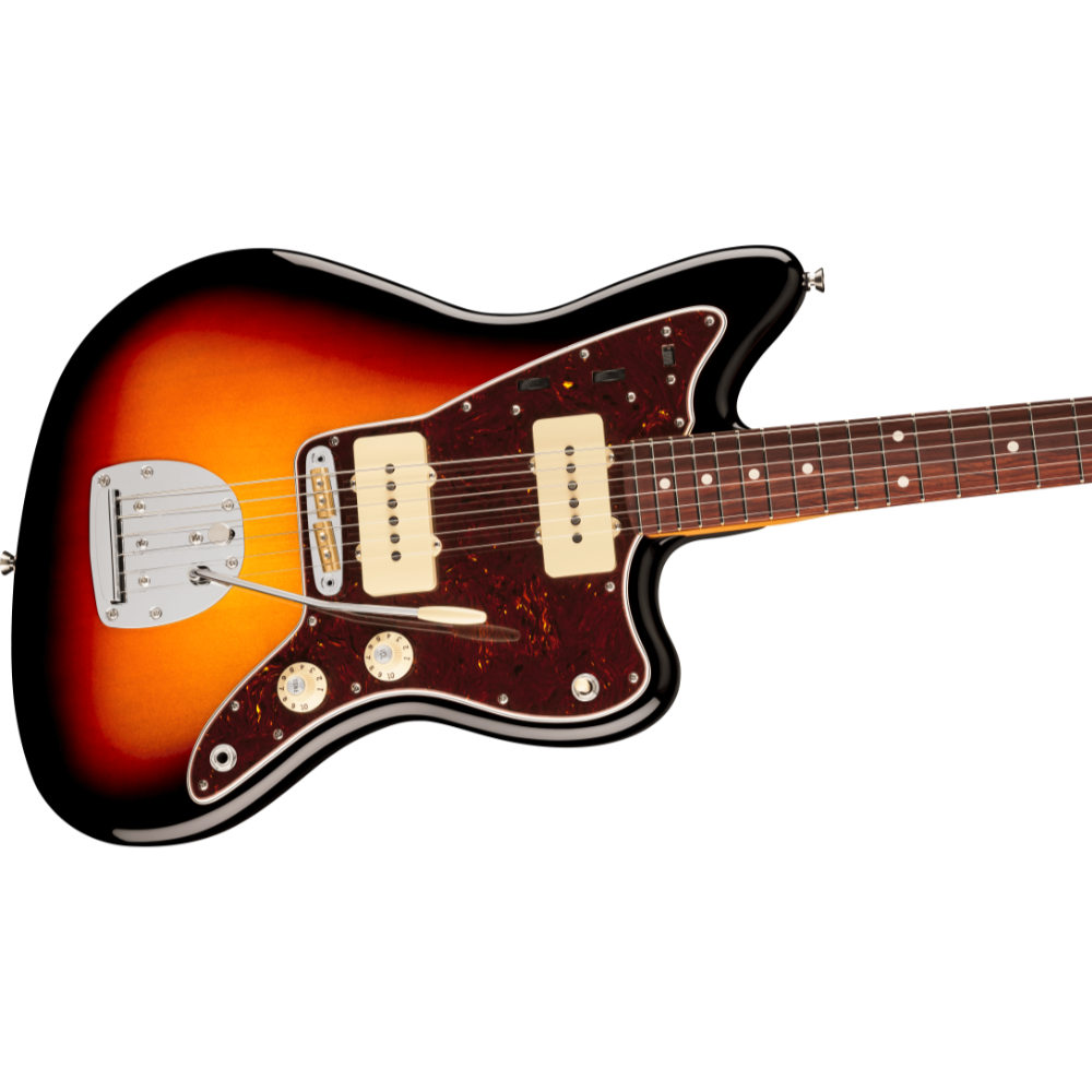 Fender フェンダー American Professional Jazzmaster RW 3-Color Sunburst エレキギター ジャズマスター ボディ斜めアングル画像