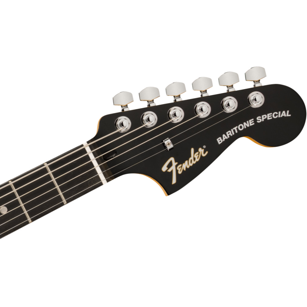 Fender フェンダー Limited Edition Player Fusion Jaguar Baritone EB Silverburst エレキギター バリトン ジャガー ヘッド画像