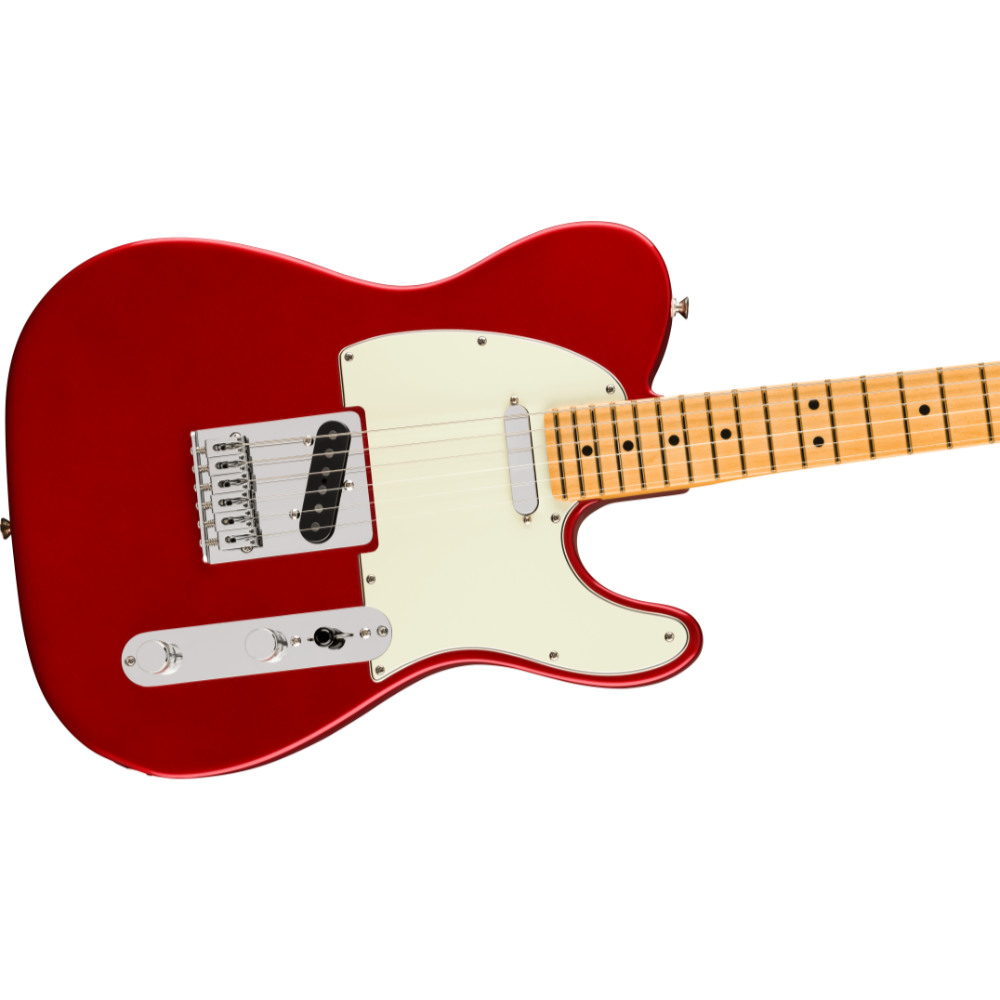 Fender フェンダー 75th Anniversary Player II Telecaster MN Candy Apple Red エレキギター テレキャスター ボディ斜めアングル画像