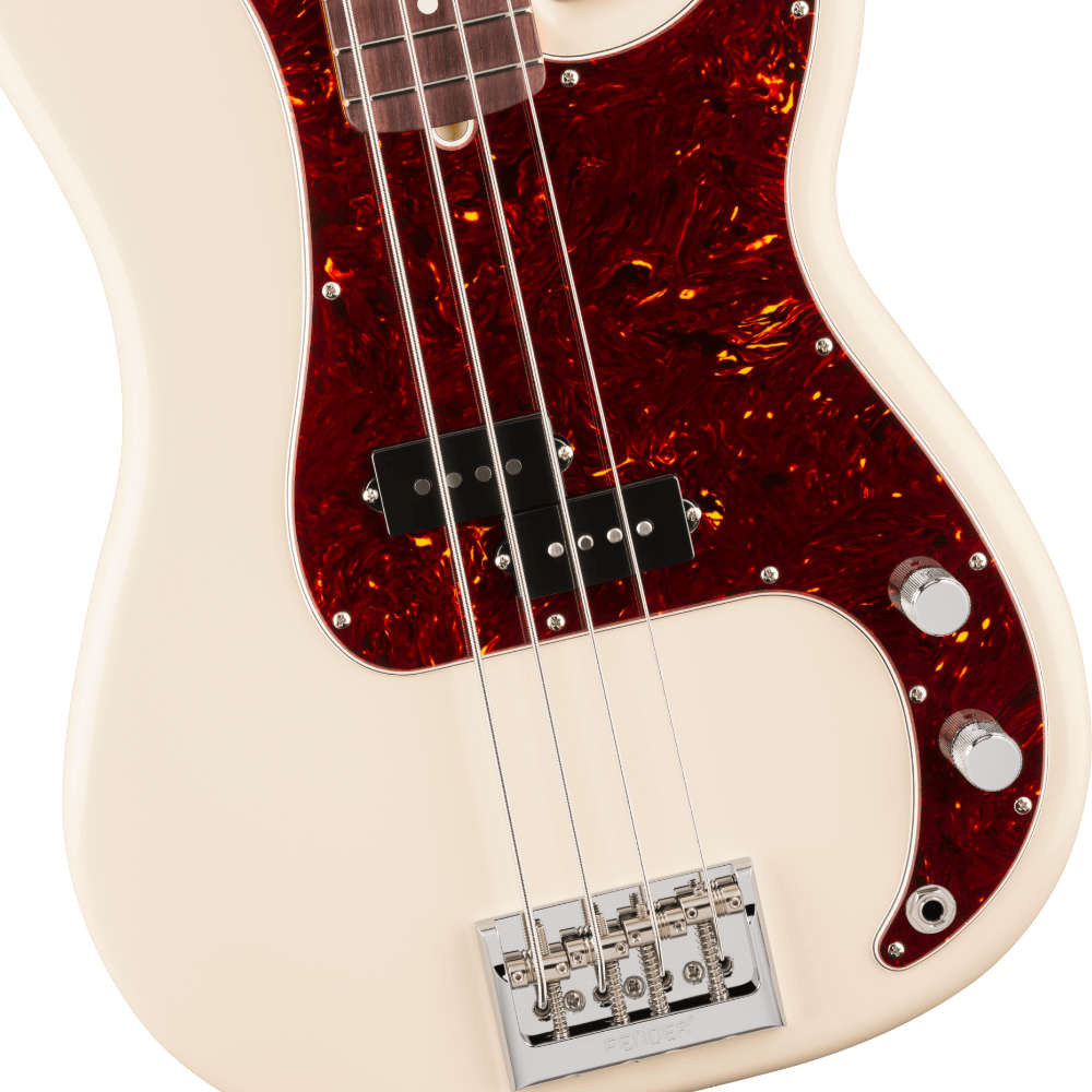 Fender フェンダー American Professional Precision Bass RW Olympic White エレキベース プレシジョンベース ボディ画像