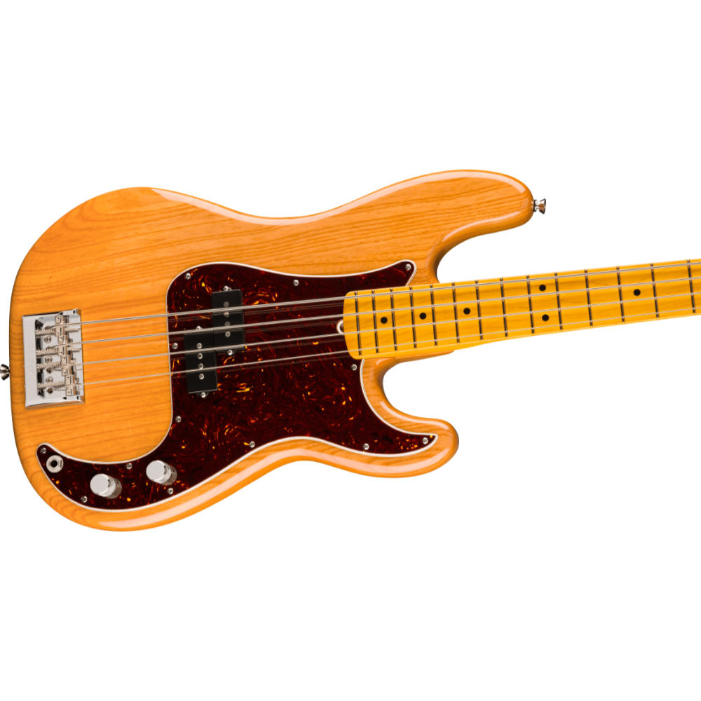 Fender フェンダー American Professional Precision Bass MN Natural エレキベース プレシジョンベース ボディ斜めアングル画像