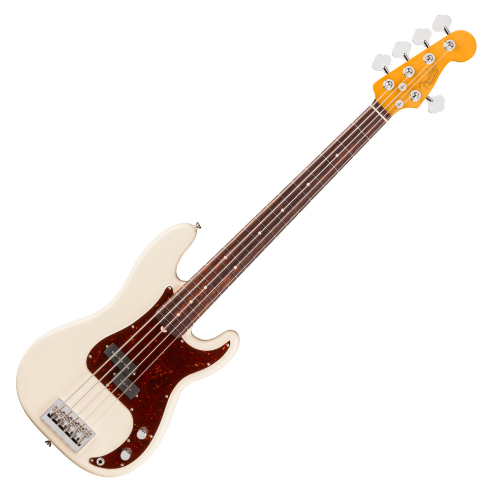 Fender フェンダー American Professional Precision Bass V RW Olympic White 5弦エレキベース プレシジョンベース