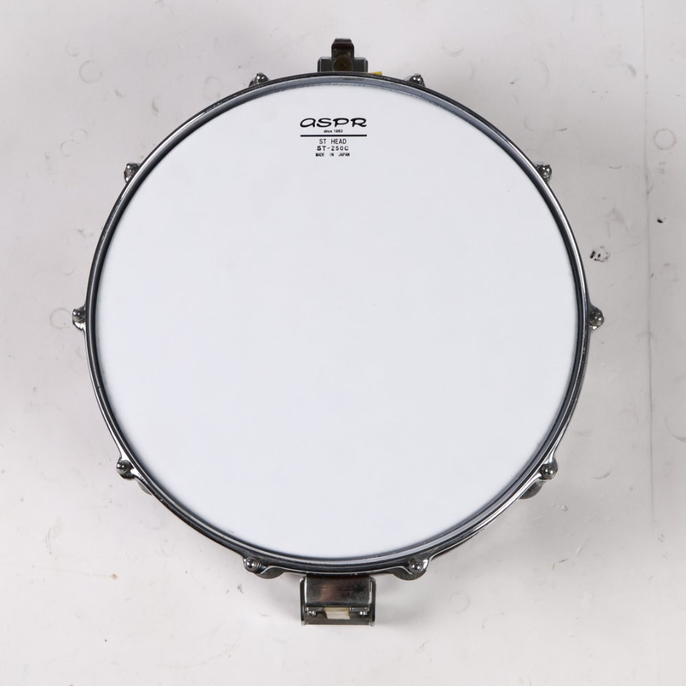 【中古】 スネアドラム パール Pearl Free Floating Snare Birch Shell 14×6.5 Made in Japan 上面