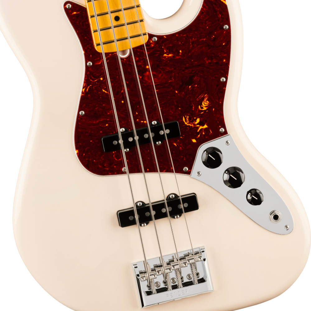Fender フェンダー American Professional Jazz Bass MN Olympic White エレキベース ジャズベース ボディ画像