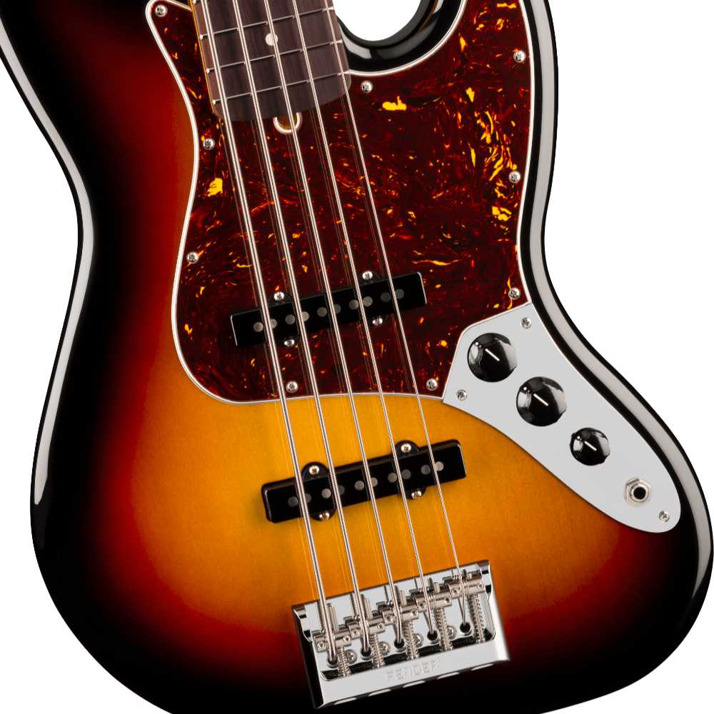Fender フェンダー American Professional Jazz Bass V RW 3-Color Sunburst 5弦エレキベース ジャズベース ボディ画像