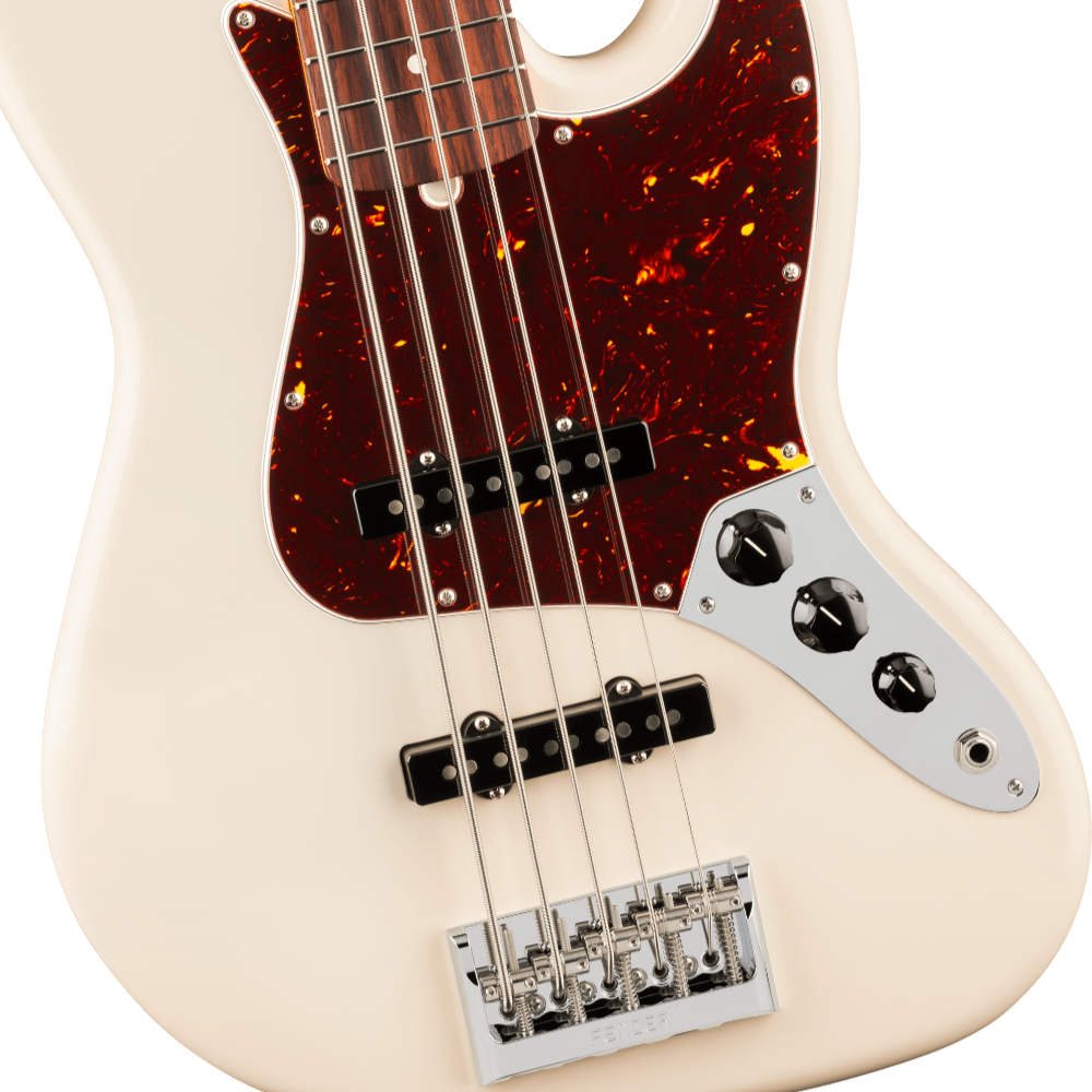 Fender フェンダー American Professional Jazz Bass V RW Olympic White 5弦エレキベース ジャズベース ボディ画像